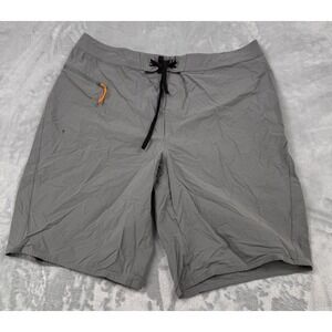 Orvis Board Shorts Mens 38 Gray Trout Bum Outdoor Swimwear Drawstring Pockets